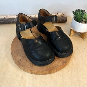 Dr. Martens Black Mary Jane Chunky Heel Shoes (UK7/US9 fits like a 10)